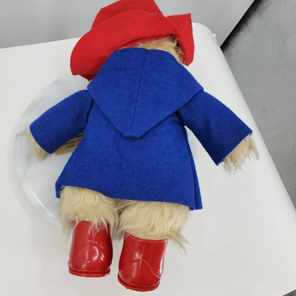 Vintage Gabrielle Designs Paddington Bear 1981 Made in England Blue Coat Red Hat